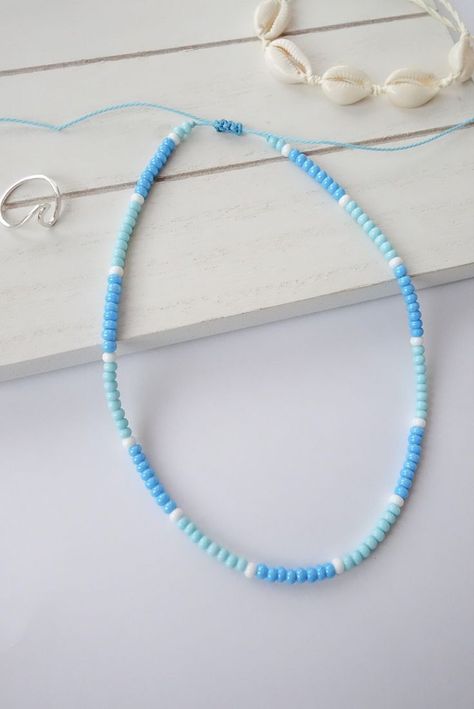 Seed Bead Color Combinations, Sunrise Jewelry, Summer Beads, Simple Necklaces, Preppy Jewelry, Beaded Jewelry Necklaces, Diy Jewelry Unique, Indie Jewelry, Tanah Liat