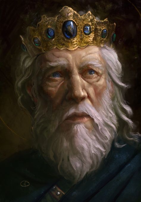 Old King, Heroic Fantasy, Fantasy Portraits, King Art, Dnd Art, Fantasy Male, Carl Jung, Fantasy Rpg, Medieval Fantasy