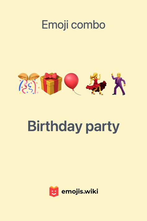 🎊🎁🎈💃🕺 — Birthday emoji combinations. Find more on our website! Happy Birthday Emoji Combo, Birthday Emoji Combo, Birthday Emoji Combination, Luxury Emoji Combos, Dinner Emoji Combos, Sweet Emoji Combinations, Bday Emoji Combo, Party Emoji Combinations, Happy Birthday My Dear