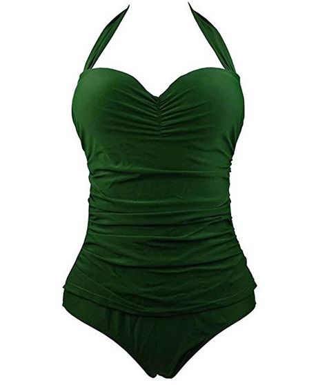 Vintage One Piece, Bra Materials, Plus Size One Piece, Swimming Swimsuit, Green Swimsuit, Halter One Piece Swimsuit, Outfit Trends, Plus Size Swimwear, One Piece For Women