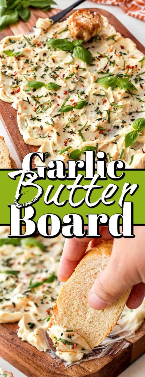 Garlic Butter Board, Nibble Board, Hummus Board, Butter Boards, Bunco Ideas, Garlic Roaster, Board Recipes, Butter Board, Appetizers Christmas