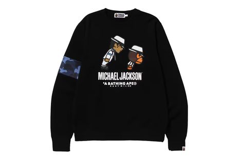 Michael Jackson BAPE FW23 Capsule Release Date | Hypebeast Baby Milo, Blue Camo, Hot Sneakers, A Bathing Ape, Jordan Retro, Tee Design, Michael Jackson, Trading Cards, Fashion News