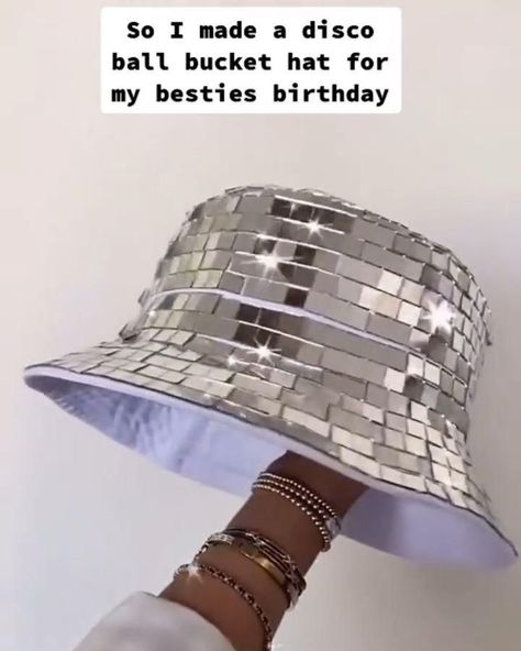 Want to look your best at your next party? 🎩Head Turning Hat [Video] in 2022 | Hats, Timeless fashion, Turn ons Bucket Hat Aesthetic, Afrika Burn, Mirrored Tile, Unusual Clothes, Halloween Makeup Diy, Trendy Hat, Festival Costumes, Diy Hat, Hat Ideas