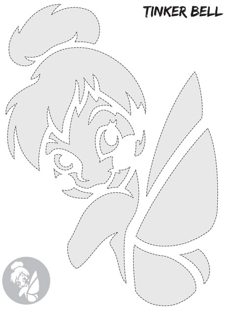 Tinkerbell Pumpkin Stencil, Pumpkin Stencils Free Printable, Tinkerbell Pumpkin, Disney Pumpkin Stencils, Disney Stencils, Pumpkin Carving Stencils Templates, Pumpkin Carving Patterns Free, Pumpkin Stencils Free, Halloween Pumpkin Stencils