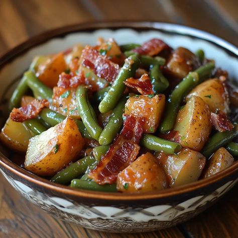 Country Ranch Green Beans and Potatoes with Bacon – PHUIIS BLOG Ranch Green Beans Potatoes And Bacon, Country Style Green Beans With Bacon, Potatoes Green Beans Bacon, Crockpot Chicken Potatoes Green Beans Ranch, Ranch Green Beans And Potatoes, Green Beans With Bacon And Potatoes, Country Ranch Green Beans With Bacon, Country Ranch Green Beans And Potatoes With Bacon, Country Ranch Green Beans And Potatoes