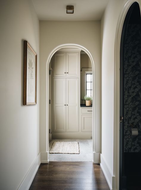 Floral Ave — Jean Stoffer Design Jean Stoffer Design, Jean Stoffer, East Grand Rapids, Mudroom Design, Hallway Designs, Floral Jeans, Mediterranean Home, Laundry Mud Room, Minimalist Room