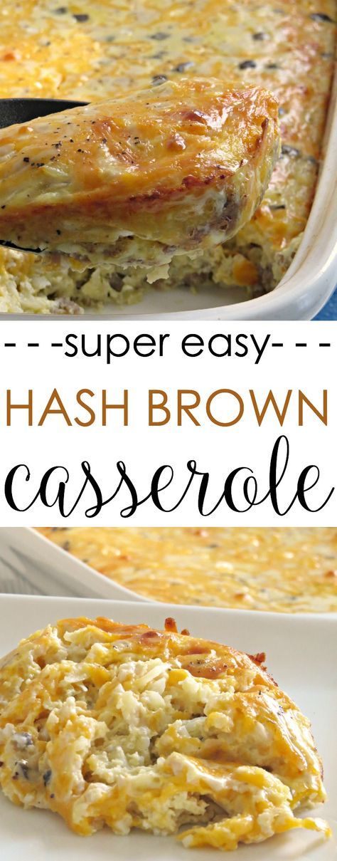 This make ahead easy breakfast casserole is simple to throw together and bake. It’s filled with sausage and hash browns, and covered in cheese. It's a crowd-pleasing favorite for Christmas breakfast, too! Country Breakfast Casserole, Easy Hashbrowns, Hashbrown Casserole Easy, Casserole Keto, Breakfast Cupcakes, Make Ahead Breakfast Casserole, Hashbrown Casserole, Hashbrown Breakfast Casserole, Mexican Casserole