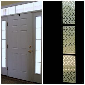 diy custom sidelights using frosted vinyl, curb appeal, windows, Peel off the transfer tape Lastly stand back and admire your new sidelights Front Door Side Windows, Sidelight Windows, Door Sidelights, Door Window Covering, Shades Of Dark Blue, Indoor Ideas, Mahogany Furniture, Bath Renovation, Condo Ideas