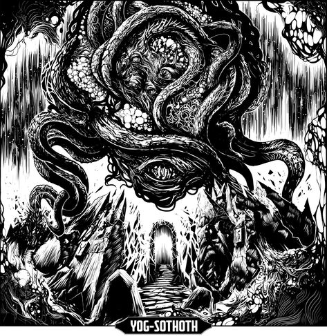 ArtStation - Old Gods: Yog-Sothoth, Justin Bergo Lovecraft Monsters, Cthulhu Fhtagn, Lovecraft Art, Yog Sothoth, Old Gods, Call Of Cthulhu Rpg, Lovecraft Cthulhu, Lovecraftian Horror, Hp Lovecraft