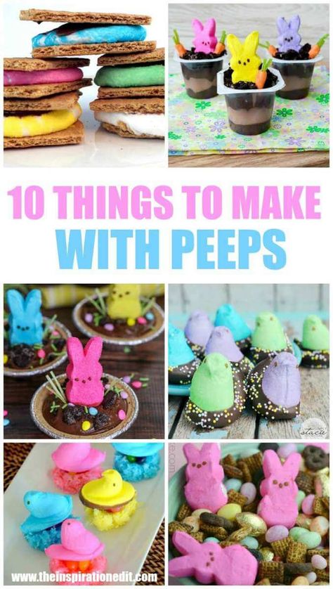 Easter Deserts, Fun Easter Treats, Easter Party Food, Easter Snacks, Frugal Christmas, Easter Baking, Easter Cupcakes, Easter Peeps, Easter Dinner