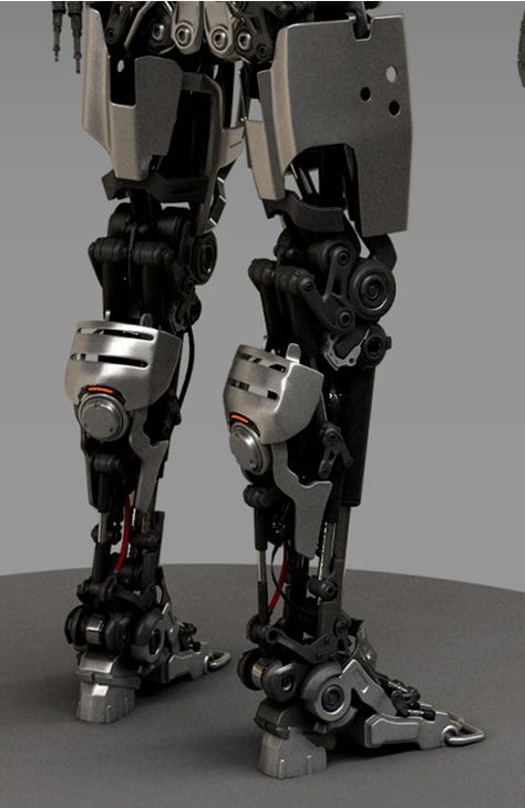 Cyberpunk Prosthetic Leg, Prosthetic Limbs Design, Cybernetic Leg Concept Art, Sci Fi Prosthetics, Leg Prosthesis Design, Cyberpunk Legs, Prostethic Arms Concept Art, Cybernetic Leg, Cybernetics Aesthetic