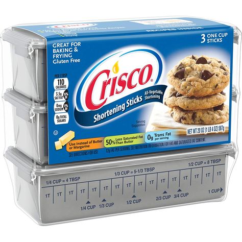 Crisco shortening is a type of vegetable shortening that is used in baking. It typically comes in stick form, and while it can be stored at room temperature, it will last longer if frozen. If you have new Crisco sticks and don’t want to waste them, you can freeze them for later use.  You can … Vegetable Shortening, Clam Recipes, Flaky Pie Crust, Bulk Food, Flaky Pastry, All Vegetables, Butter Cake, Shortening, Cookies Recipes Chocolate Chip