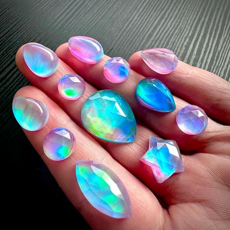 I’m so excited … this lot of aurora opals / Himalayan quartz doublets just arrived and I can’t wait to start working with them ✨ It’s almost impossible to capture the ever changing colours with the camera 🔮✨ #auroraopal #electroformedjewelry #electroformedjewellery #electroforming #fairyjewelry #pixiecore #witchjewelry #witchaesthetic #odditiesandcuriosities #wiccajewelry Wicca Jewelry, W.i.t.c.h Aesthetic, Himalayan Quartz, Fairy Jewelry, Witch Jewelry, Electroformed Jewelry, Himalayan, So Excited, Aurora