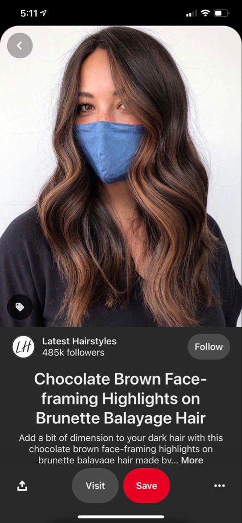 Brunette Face Framing Highlights, Subtle Face Framing Highlights Brunettes, Face Framing Highlights Brunette, Face Framing Highlights, Dark Brown Balayage, Framing Highlights, Dark Hair With Highlights, Hairstyles Color, Brunette Balayage Hair