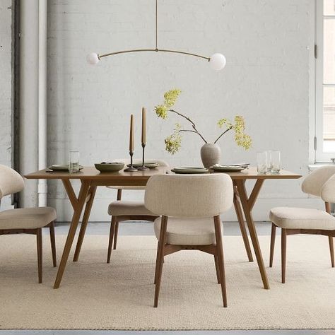 Expandable Dining Tables | West Elm Mid Century Modern West Elm, West Elm Dining Room, West Elm Dining Table, Round Drum Coffee Table, Drum Coffee Table, Oversized Furniture, Expandable Dining Table, Mid Century Modern Dining, Mid Century Dining