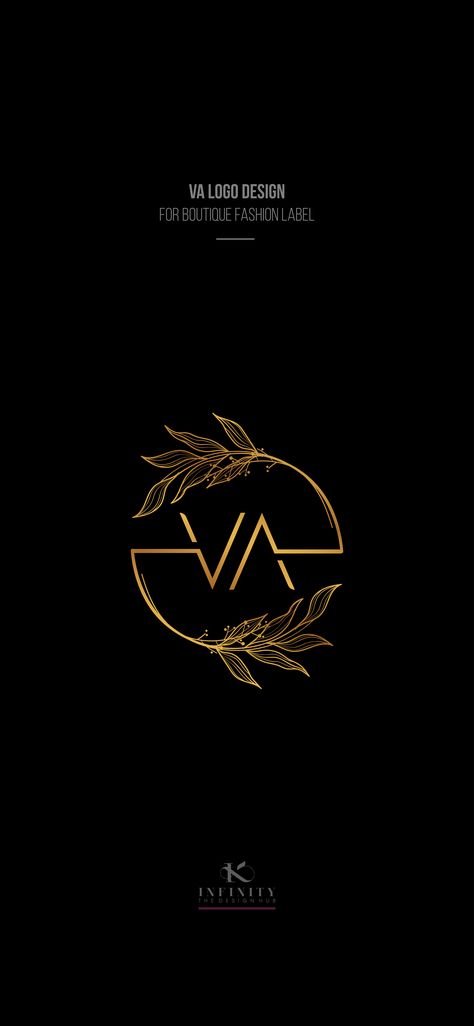 Loving how this identity come together. - VA logo design for boutique fashion label. Simplicity & Minimal is the key. . . . #brand #branding #logo #branded #mark #icon #identity  #type #typography #lettering #AVlogo #minimal #logodesign  #graphicdesign #design #graphic #behance #dribbble #art #infinity_designhub #socialmediamarketing #webdesign #india Va Logo Design Letter, Av Logo Design, Va Logo Design, Logo Design For Boutique, Realtor Branding Ideas, Vv Logo, Av Logo, Va Logo, Mark Icon