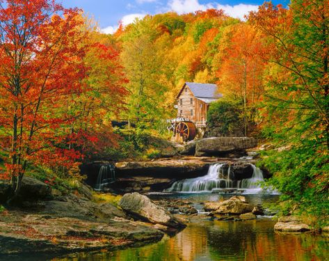 Glade Creek Grist Mill, Blackwater Falls State Park, Magical Autumn, Blackwater Falls, 2000 Piece Puzzle, Shenandoah River, River Pictures, Grist Mill, Paul Rubens