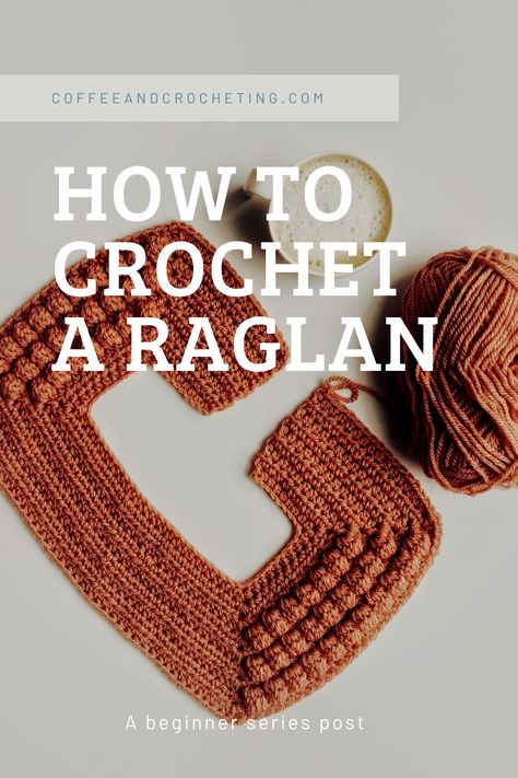 Crochet Raglan Sweater, Crochet Yoke, Crochet Sweater Pattern Free, Crochet Headband Pattern, Sleeves Sweater, Crochet Tops Free Patterns, Raglan Top, Raglan Sweater, Haken Baby