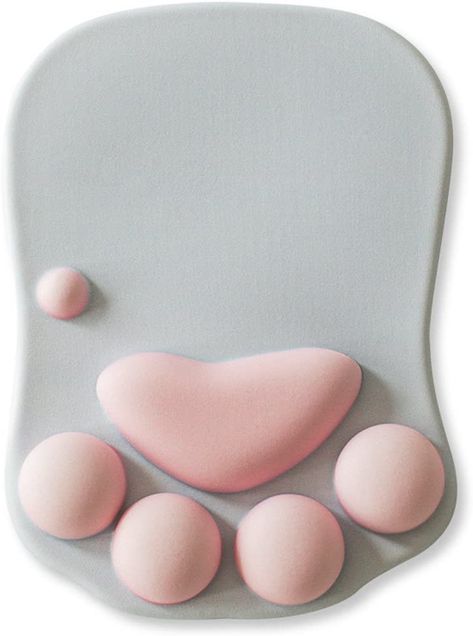 Cat Paw Mouse Pad with Wrist Support, Cartoon Cute Cats Paw Soft Silicone Rests Wrist Cushion Fashion Rest Comfort Mouse Pats (10.6×8.0): Amazon.ca: Computers & Tablets Cute Office Desk, Cute Office Desk Accessories, Cats Paw, Cute Cushions, Cat's Paw, Green To Blue, Paw Design, Cute Office, Kawaii Gifts