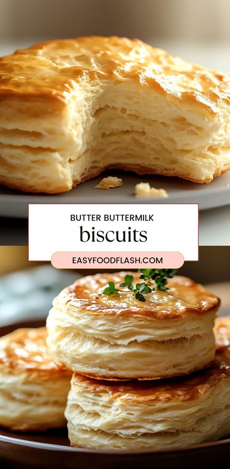 These buttery, flaky buttermilk biscuits are perfect for breakfast or as a side dish to any meal. With a golden brown exterior and a soft, tender inside, they're easy to make and absolutely delicious. Serve warm with butter, jam, or gravy for a comforting treat. Flaky Buttermilk Biscuits, Buttermilk Biscuits Easy, Flaky Biscuits, Biscuits Easy, Buttermilk Biscuits, Golden Brown, Buttermilk, Gravy, Side Dish