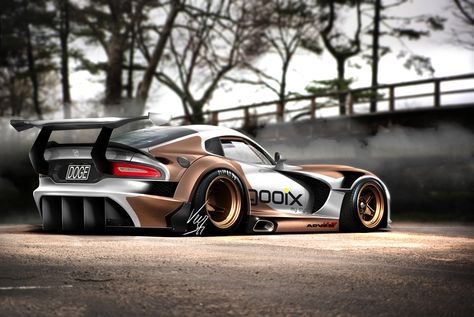 Viper Car, Dodge Viper Srt10, Dodge Hellcat, Dodge Viper Gts, Viper Gts, Hot Wheels Garage, Riders On The Storm, Custom Cars Paint, Wide Body Kits