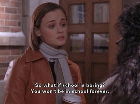 But do plan for the future, because it will come sooner than you think. | The Unofficial Guide To College, According To Rory Gilmore School Is Boring, Rory Gilmore Quotes, Gilmore Quotes, Gilmore Girls Quotes, Gilmore Girl, This Is Your Life, Study Quotes, Film Quotes, Rory Gilmore