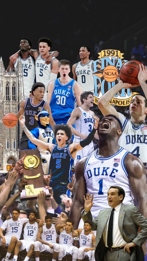 #duke #wallpaper #dukebasketball #zion #coachk #basketball #finalfour Duke Blue Devils Wallpaper, Duke Wallpaper, Duke Blue Devils Basketball, Coach K, Basketball Is Life, Dream College, Basketball Wallpaper, Duke Blue Devils, Duke University