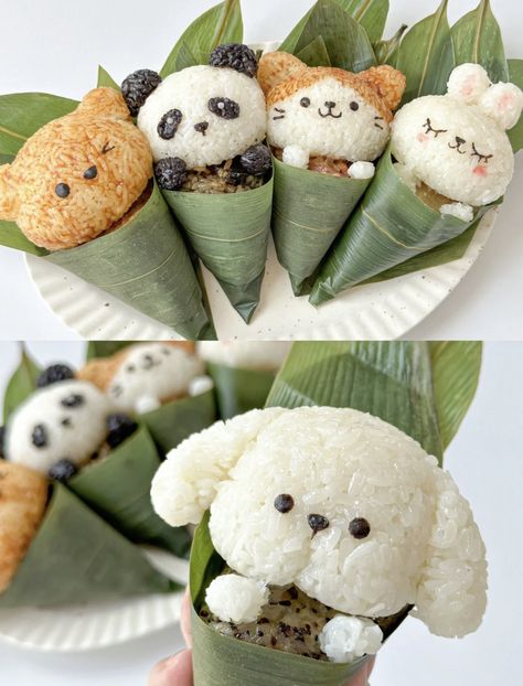 Animal Themed Food, Animal Shaped Foods, Food Art For Kids, Kawaii Cooking, Cute Snacks, Cute Food Art, Kawaii Food, Fun Kids Food, Food Themes