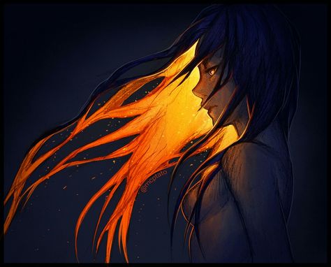 The Wind, Her Hair, Long Hair, A Woman, Deviantart, Orange, Hair, Black