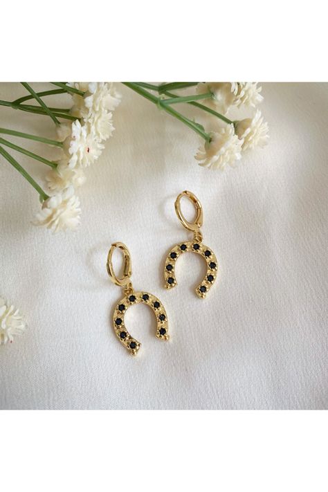 Fashion Jewellery Online, Horse Shoes, Ear Stack, Huggie Hoop Earrings, Good Fortune, Fashion Jewellery, Wisteria, Horse Lover, Online Jewelry