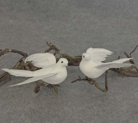 Poses With Wings, Dove Wings, Dove Wing, Snow White Wedding, Wedding Doves, White Mushroom, Open Wings, Artificial Birds, Wedding Display