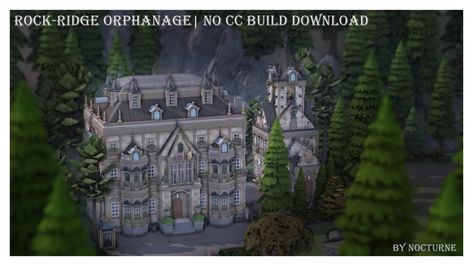 Sims 4 Orphanage Cc, Sims 4 Orphanage Build, Sims 4 Orphanage, Orphanage Building, Sims 4 The Sims Resource, Ts4 Cc House, Sims 4 Seasons, Sims 4 Royal Cc, Sims 4 Building Ideas