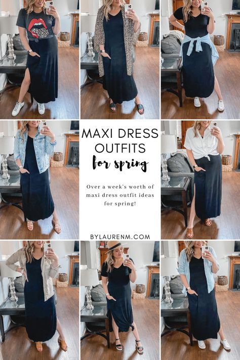 Chambray Top Outfit, Black Maxi Dress Outfit Ideas, Maxi Dress Outfit Ideas, Maxi Dress Outfit Casual, Maxi Dress Outfits, Utility Jacket Outfit, Black Maxi Dress Outfit, Laid Back Outfits, Outfits For Spring