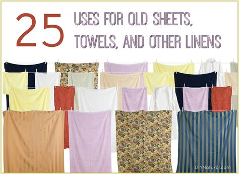 Flat Sheet Repurpose, Upcycle Sheets, Repurposed Sheets, Recycled Towels, 1000 Lifehacks, Old Bed Sheets, Emergency Prepardness, Old Sheets, Textile Waste