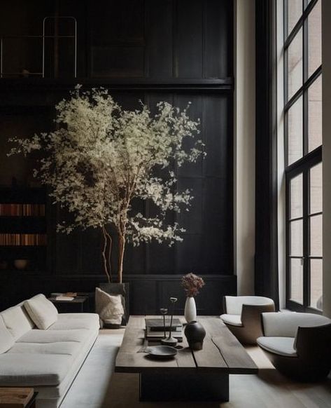 Christiane Lemieux (@christianelemieux) • Instagram photos and videos Modern Gothic Home, Dark And Moody Interiors, Lemieux Et Cie, Wabi Sabi Interior, Dark Grey Walls, Moody Interiors, Drawing Photography, Photography Artwork, Garden Fire Pit