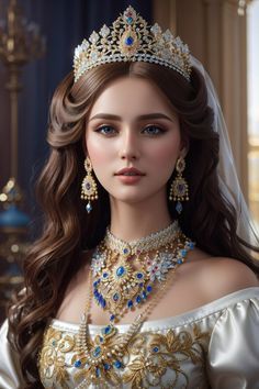 Fantasy Princess, Iconic Dresses, Royal Outfits, Princess Aesthetic, Fantasy Dress, Character Portraits, Beauty Face, Girl Top, Art Girl