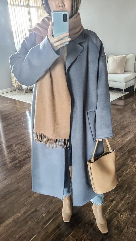 Powder Blue Coat Outfits, Pale Blue Coat Outfit, Light Blue Hijab Outfit, Light Blue Coat Outfit Winter, Blue Coat Outfit Winter, Light Blue Coat Outfit, Pale Blue Coat, Blue Bag Outfit, Blue Coat Outfit