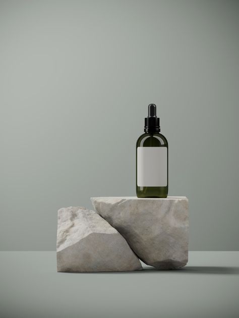 Product Photography Minimal, Minimalist Product Photography, Minimal Product Design, Packaging Photoshoot, Stone Branding, Minimal Product Photography, Packaging Presentation, Product Render, Minimal Skincare