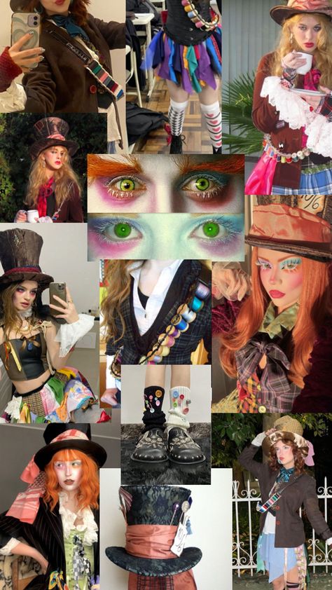 mad hatter alice in wonderland halloween ideas Mad Hatter Costume Female, Mad Hatter Outfit, Adult Costumes Diy, Mad Hatter Halloween Costume, Mad Hatter Cosplay, Partner Halloween Costumes, Alice In Wonderland Halloween, Halloween Alice In Wonderland, Mad Hatter Alice In Wonderland