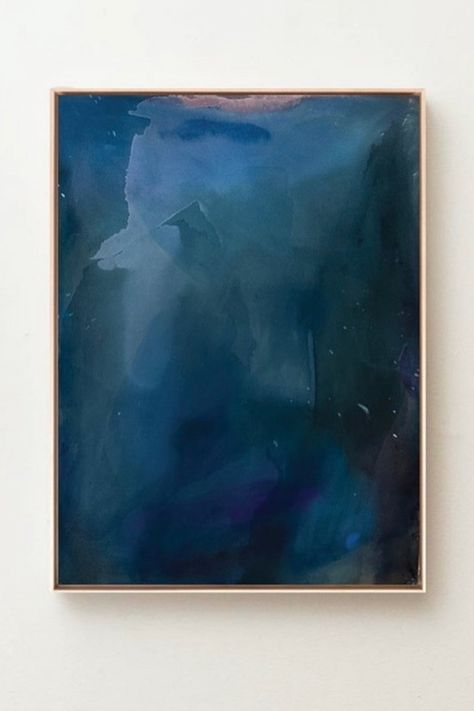 Raw Canvas Painting, Blending Acrylic Paint, Dark Blue Art Painting, Blue And Black Abstract Art, Dark Abstract Art Acrylic Paintings, Blue Abstract Painting Acrylic, Gouache Abstract, Dark Blue Abstract Painting, Abstract Blue Painting