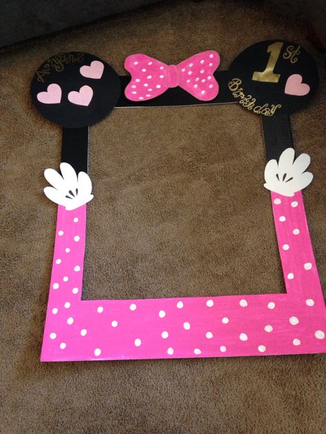 Minnie Mouse Frame, Mike Mouse, Γενέθλια Mickey Mouse, Minnie Mouse Birthday Theme, Minnie Mouse Decorations, Minnie Mouse Theme Party, Minnie Mouse Birthday Party Decorations, Twodles Birthday, Minnie Mouse First Birthday