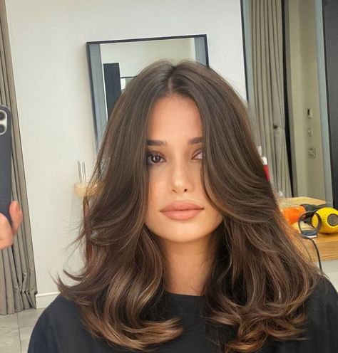 Bob Lung, Brown Hair Inspo, Layered Haircuts For Medium Hair, Haircut Inspo, Hairstyles For Layered Hair, Haircuts Straight Hair, Haircuts For Medium Hair, Medium Hair Cuts, Medium Length Hair