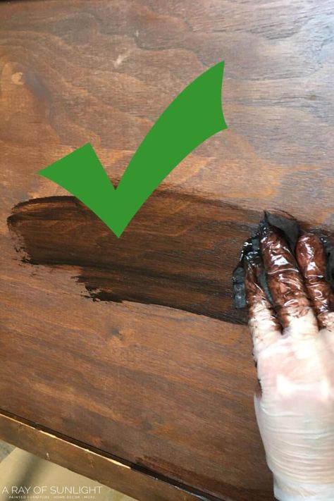 Stain Wood Furniture, How To Restain Wood, Staining Wood Furniture, Restaining Wood Furniture, Gel Stain Furniture, How To Stain Wood, Stained Dresser, Java Gel Stains, Stain Wood