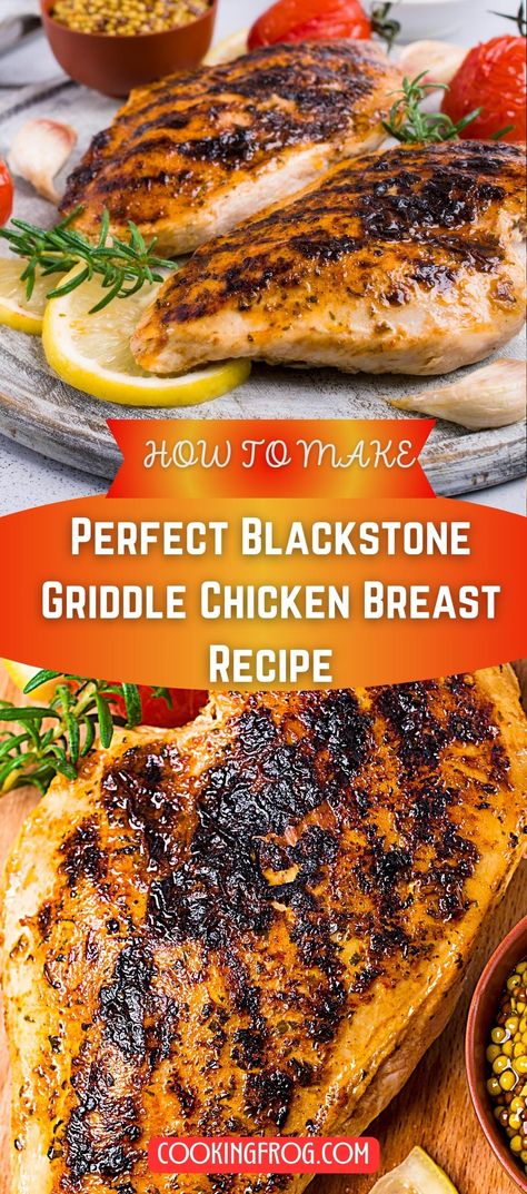 Ignite your culinary enthusiasm with this amazing Blackstone Griddle Chicken Breast recipe. Simple yet filled with rich flavors, it transforms an everyday meal into a gastronomic delight. Flat Grill Chicken Recipes, How To Cook Chicken On Blackstone Grill, Stonefire Grill Copycat Recipes, Chicken Cutlets On Blackstone, High Protein Griddle Recipes, Cooking Chicken On Blackstone Grill, Easy Blackstone Griddle Recipes Chicken, Chicken And Potatoes On Blackstone, Grilled Chicken On The Blackstone