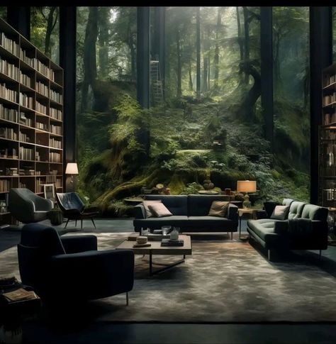 Cyberpunk Forest, Catherine Core, Interior Composition, Aqua Scaping, Brutal Architecture, Jungle House, Stone And Wood, Architecture Model House, Forest Bathing