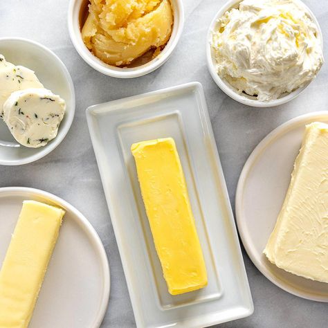 17 Types of Butter - Jessica Gavin Types Of Butter, A Balanced Life, Easy Meal Plans, Balanced Life, Cooking Basics, Easy Weeknight Meals, Baking Tips, Meal Plans, Cookie Bars