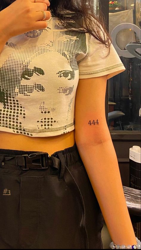 444 In Different Fonts, 444 Tattoo Forearm, 444 4 Better 4 Worse 4 Ever Tattoo, 444 Ankle Tattoo, 1414 Tattoo, 444 Rib Tattoo, 444 Tattoo On Arm, 444 Tattoo Ideas Font, Number Tattoos For Women