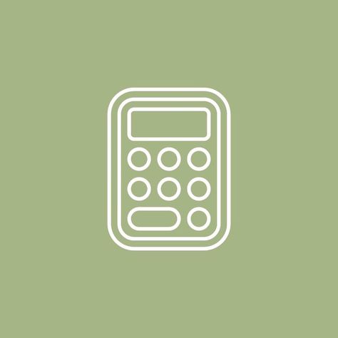 Calculator App Icon, Mint Green Wallpaper Iphone, Calculator Icon, Ios14 Homescreen, App Store Icon, Mint Green Aesthetic, Themes App, Cute App, Phone Inspiration