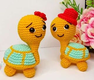 PATRONES AMIGURUMI GRATIS: PATRON GRATIS TORTUGA AMIGURUMI 66839 Easy Crochet Turtle, Crochet Images, Beginners Amigurumi, Turtle Amigurumi, Crochet Valentine, Lovely Friends, Crochet Turtle, Valentines Crochet, Amigurumi Tutorial