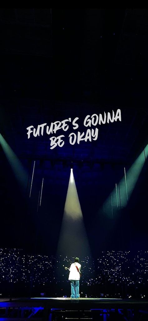 It's Gonna Be Okay, Gonna Be Okay, Min Yoongi Wallpaper, Bts Aesthetic Wallpaper For Phone, Suga Bts Swag, Concert Aesthetic, Bts Wallpaper Lyrics, Wallpaper Bts, Min Yoongi Bts